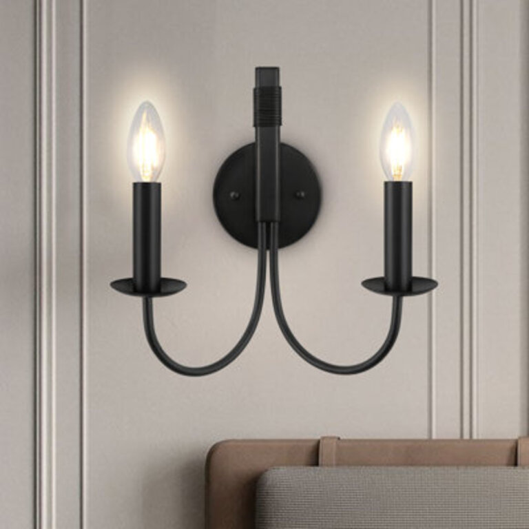 John-Jack Iron Candle Wall Light
