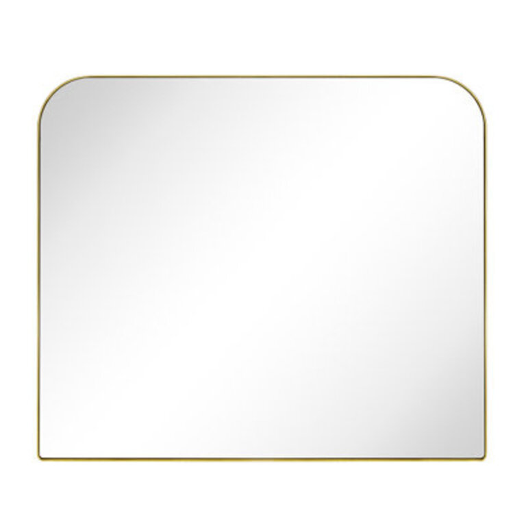 Bhargava Large Mantel Mirror Arched Rounded Corner Wall Mirror For Bathroom Living Room