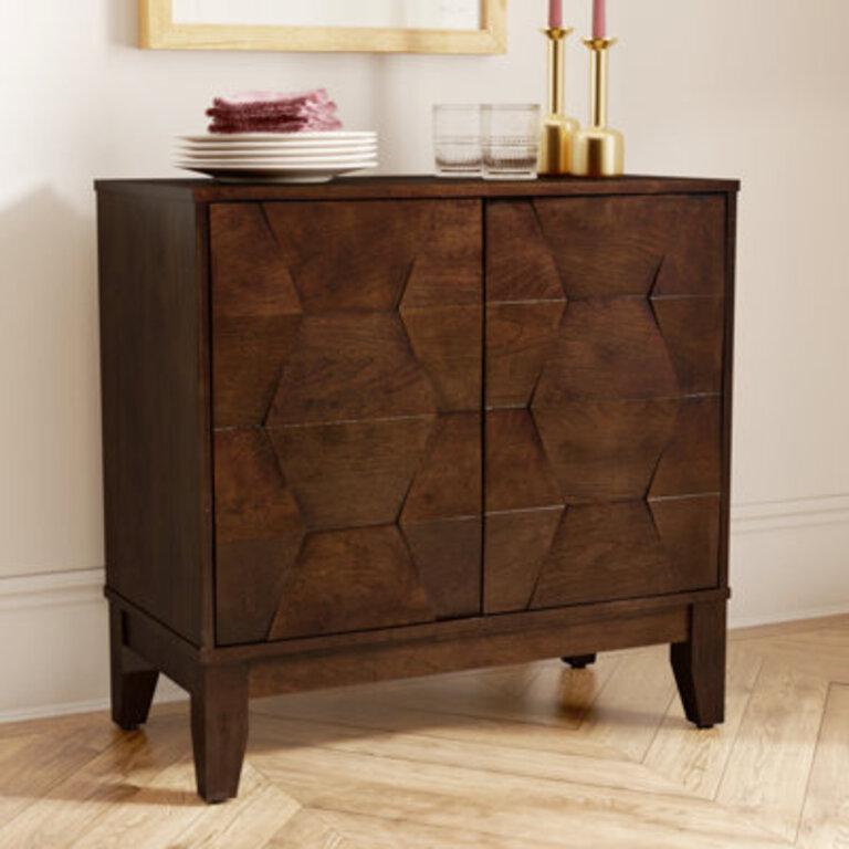 Iasiah 306 Contemporary 2 - Door Storage Cabinet with Adjustable Shelves