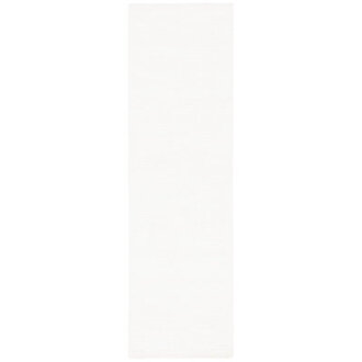 Mersudin Hand Tufted ViscoseWool Pile Solid Colour Rug in Ivory