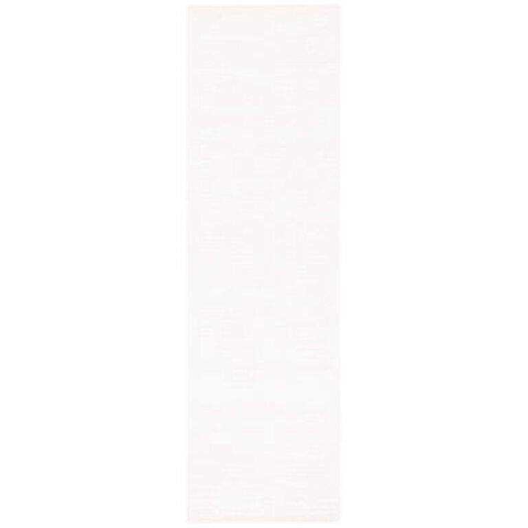 Mersudin Hand Tufted ViscoseWool Pile Solid Colour Rug in Ivory
