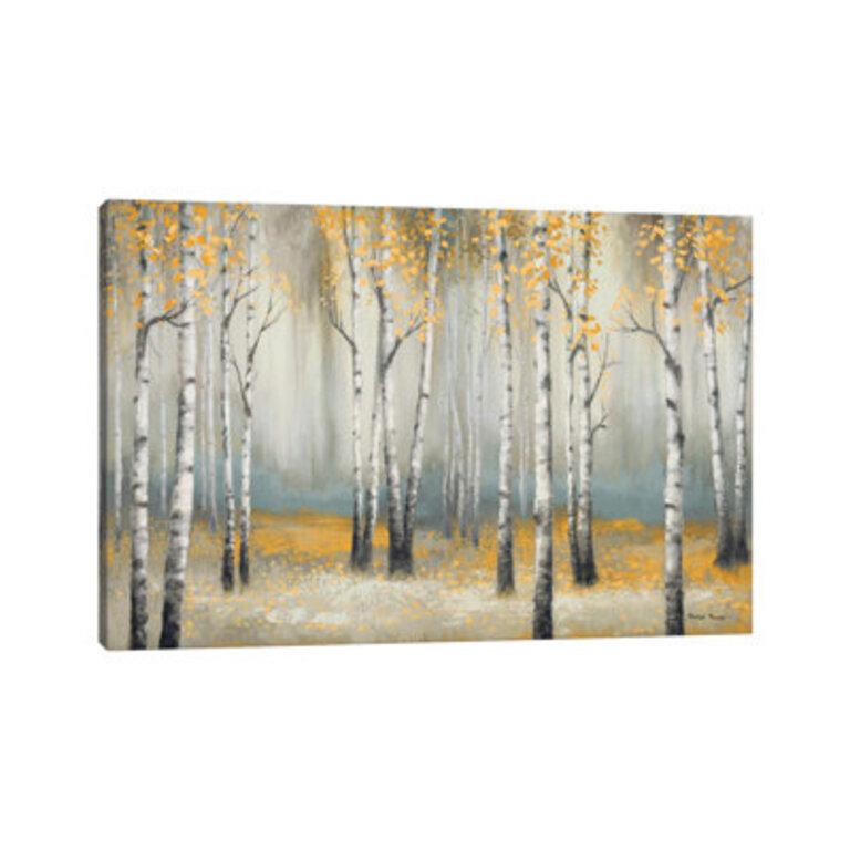 Golden September Birch  Painting Print
