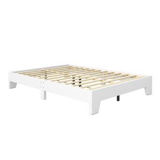 Boyd Sleep Lugano Platform Bed Frame - Modern Minimalist Design Solid Wooden Slat Support No Box Spring Needed Easy Assembly Noise-Free Construction Sleek Bedroom Furniture- Lugano Collection