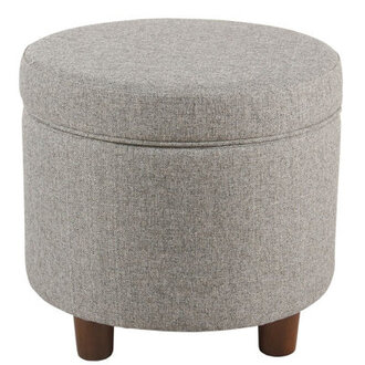 Mayen 19 Wide Round Storage Ottoman