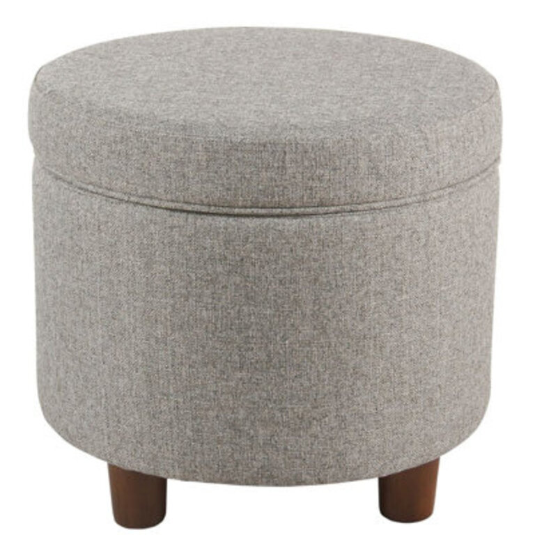 Mayen 19 Wide Round Storage Ottoman