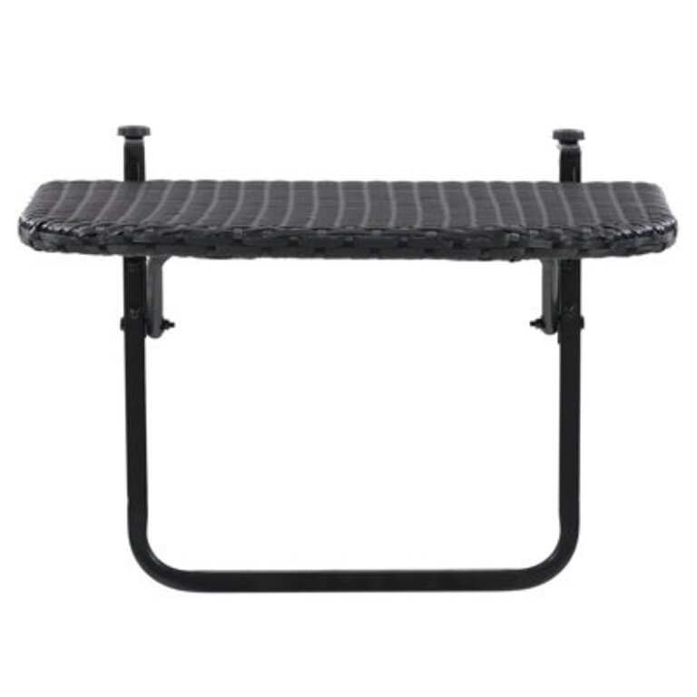 Aalliyah Metal Folding Outdoor Balcony Table  24 in W 16 in D
