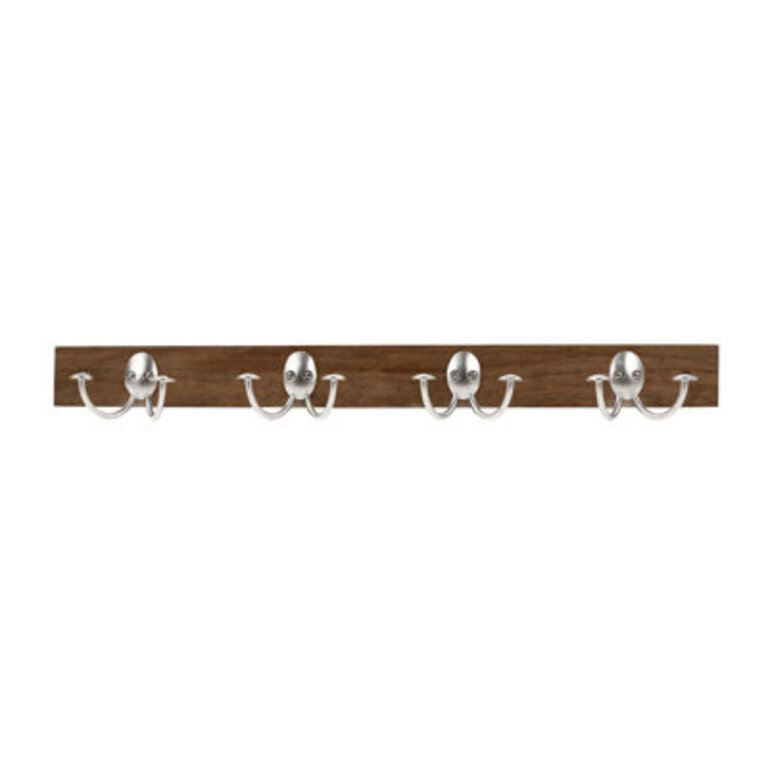 Lonni Solid Wood Wall 4 - Hook Wall Mounted Coat Rack