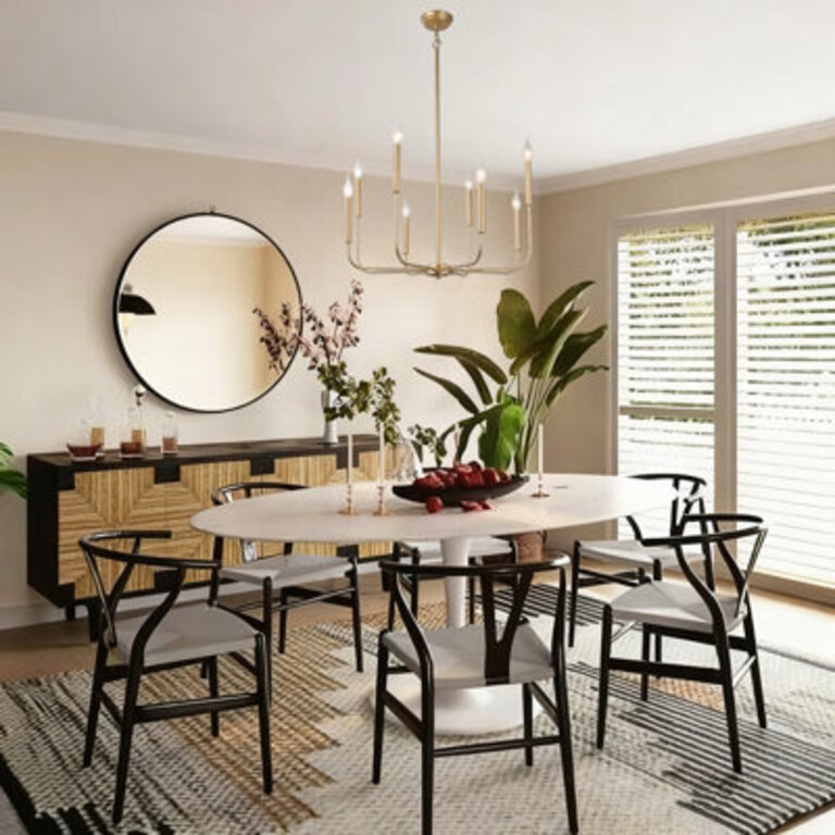 Kaymarie 8 - Light Dining Room Candle Style Modern Farmhouse Chandelier UL Certified