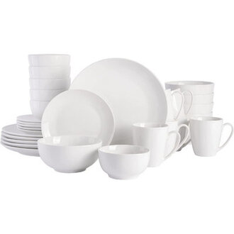 Gibson Home Ogalla 30 Piece Porcelain Coupe Dinnerware Set - 9288930RM