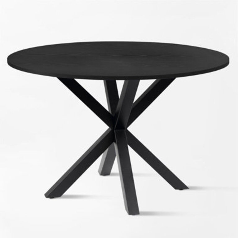 Pinellas 394 W Round Cross Base Dining Table