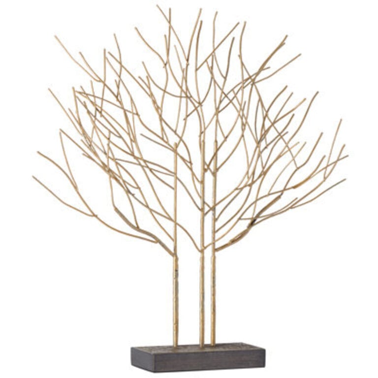 Hash Grove of Trees Handmade Metal Sculpture on Stand