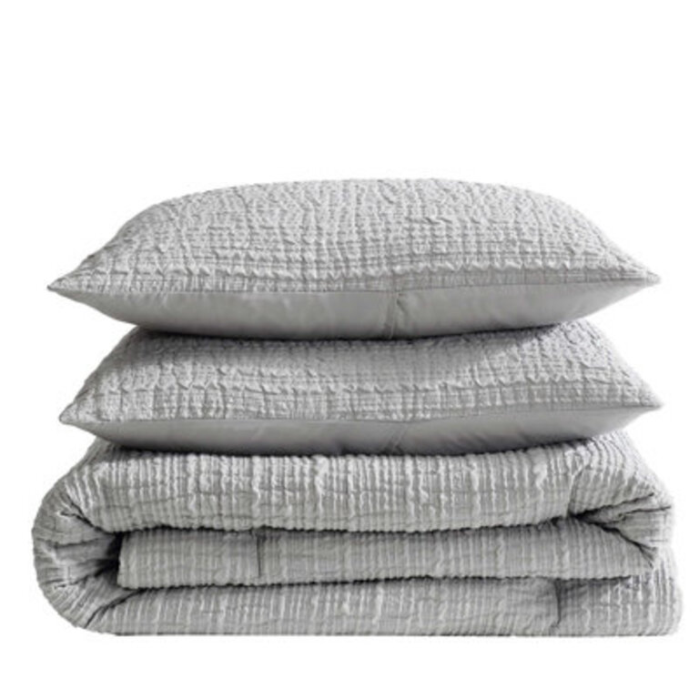 Kenneth Cole Serenity Wavy Lines Duvet Cover Set