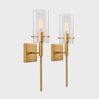 Iron Dimmable Wall Sconce Set
