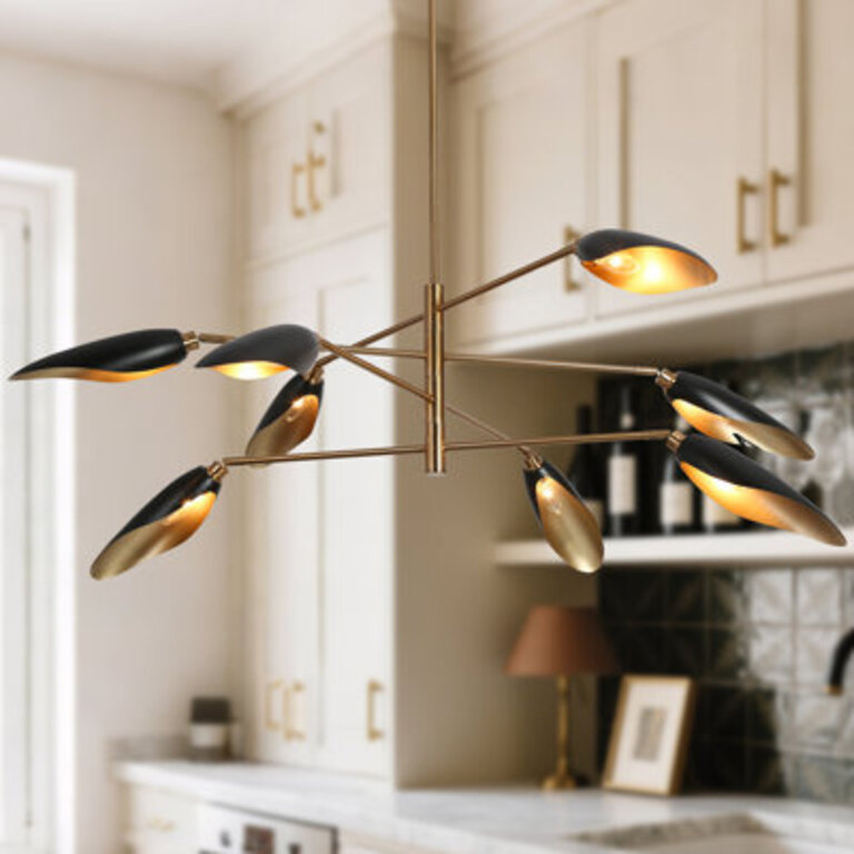 Lakendria 8 - Light Metal Sputnik Chandelier