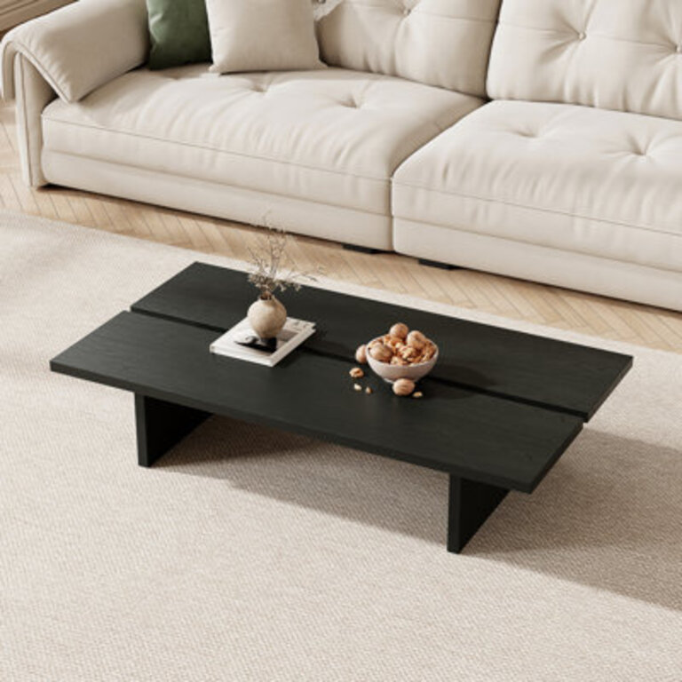 472 Modern Rectangular Coffee Table Pretty Wood Texture