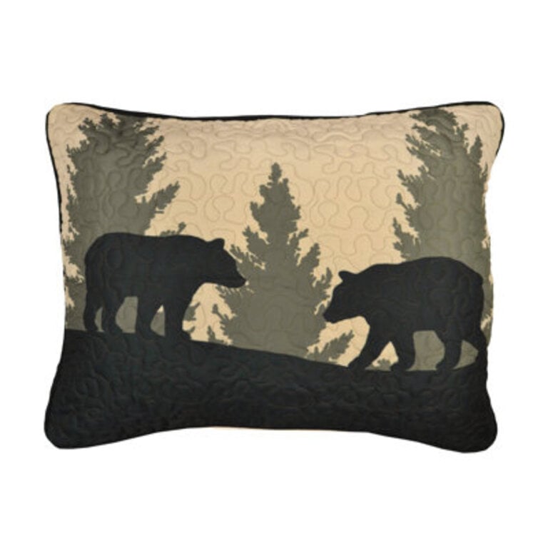Donna Sharp Bear Walk Plaid UCC Quilted Standard Sham