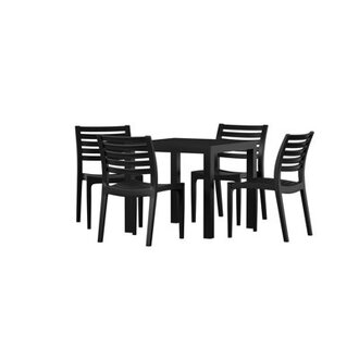 Quadis 4 - Person Patio Dining Set with Square Table