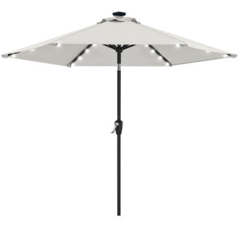 Cutshall Lighted Tilt Market Umbrella