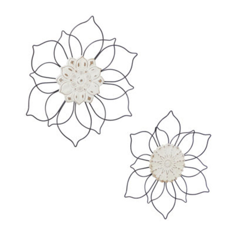 Boho Plants  Flowers Wall Decor on Metal