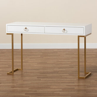 472 Solid Wood Top Console Table