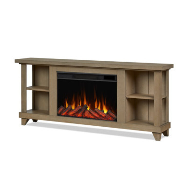 Penrose 58 TV Stand with Slim Electric Fireplace by Real Flame