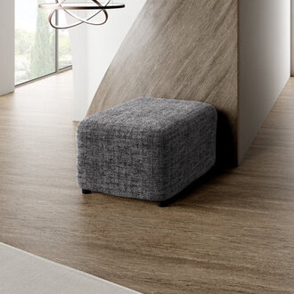 Stretchy Slipcover for Ottoman - Durable  Stylish - Microfibra Printed Collection