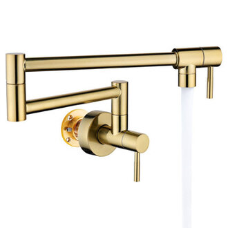KEBOO Wall Mount Pull Down Pot Filler With Accessories