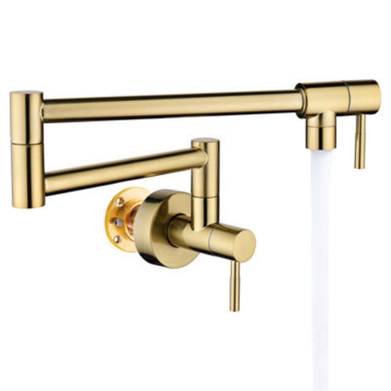 KEBOO Wall Mount Pull Down Pot Filler With Accessories