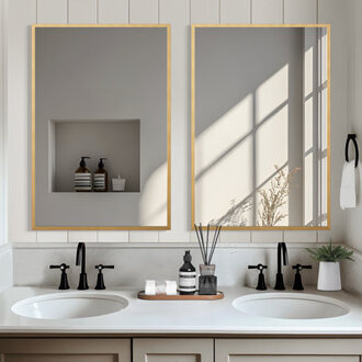 Kayelle Metal Wall Mirrors Bathroom Vanity Mirrors