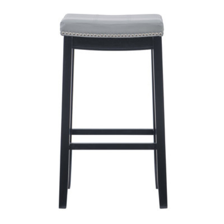 Bartonville Counter  Bar Solid Wood Backless Stool with Upholstered Seat