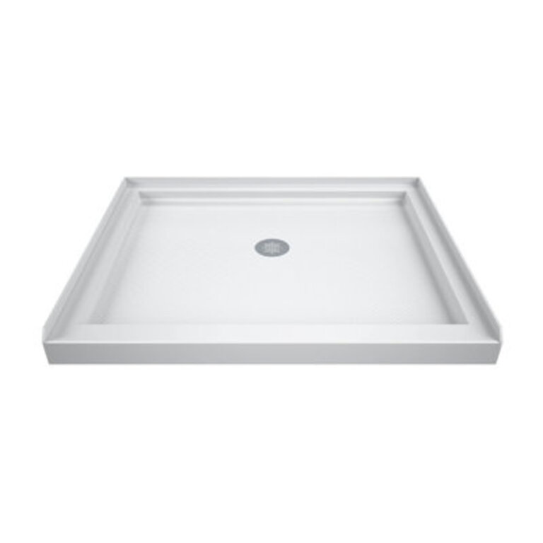 Qwall 36 W x 7675 H Framed Square Shower Stall and Base Included