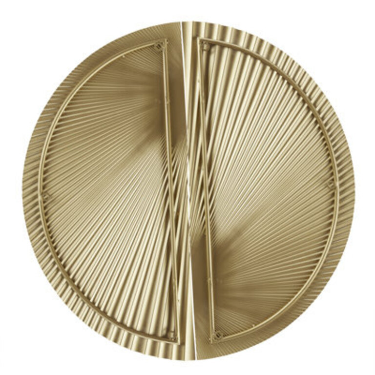 Radiant Half-Moon Metal Wall Decor Set