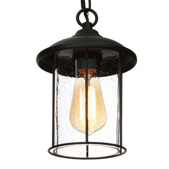 Reynoldsville 1-Light 67W Modern Black Outdoor Hanging Pendant