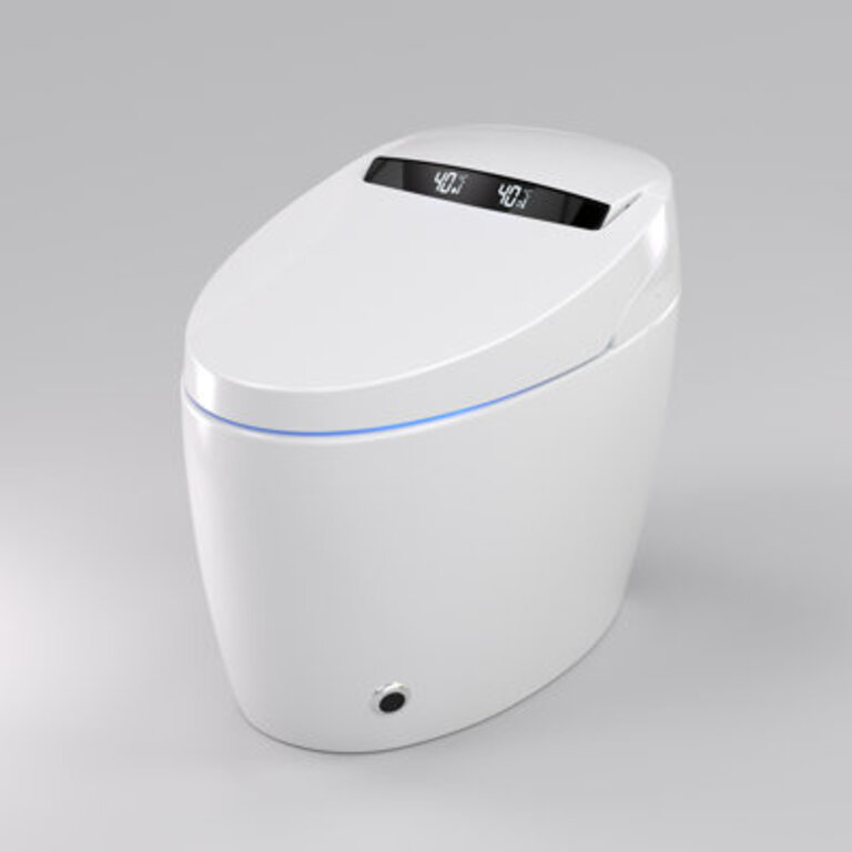 BCANHOME Smart Bidet Toilet with Auto OpenClose Lid Soft-Closing Heat Seat Tankless Auto Flush Massage Clean Warm WashDryer Remote Control