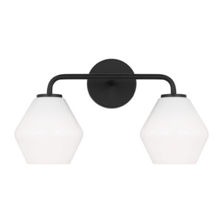 Rooks 17 W 2-Light Dimmable Steel Vanity Light