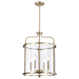 Wolfforth 4 - Light Dimmable Lantern Cylinder Chandelier