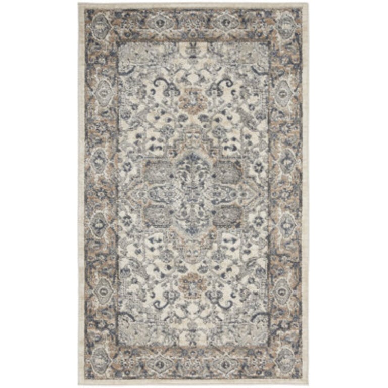 Jurado Oriental IvoryGrey Area Rug