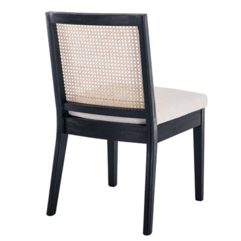 Arnkell Side Chair Dining Chairs Modern Solid Wood Dining Chair with Rattan Backrest
