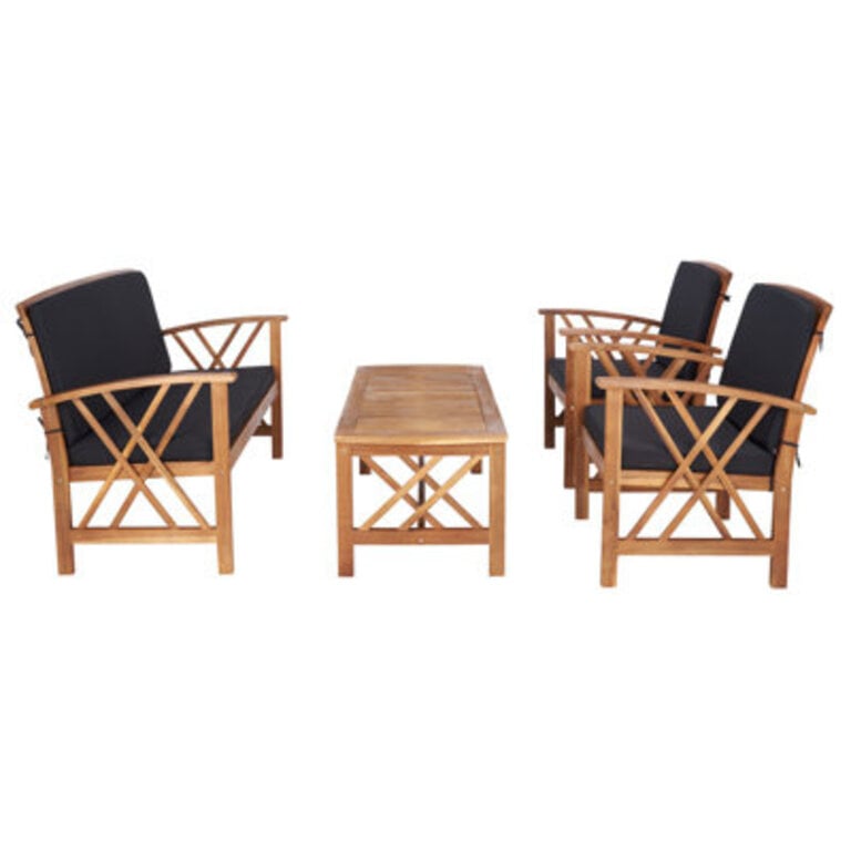 Calhoun 4 Piece Sofa Seating Group with Cushions