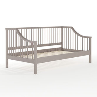 Martha Stewart Neely Wooden Platform Daybed With Spindles And Wood Slat Foundation