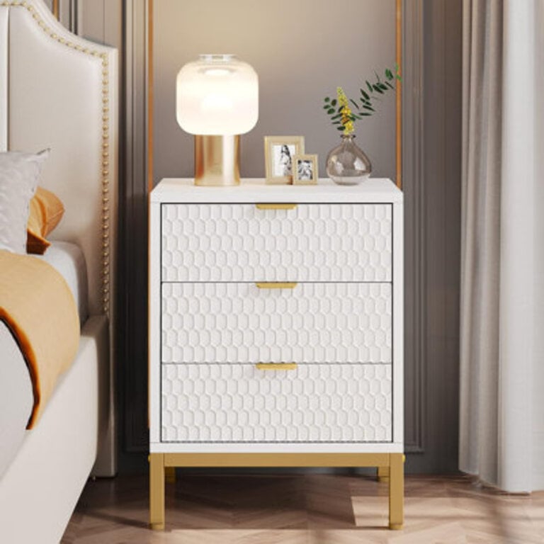 Becton 197 W Metal Nightstand