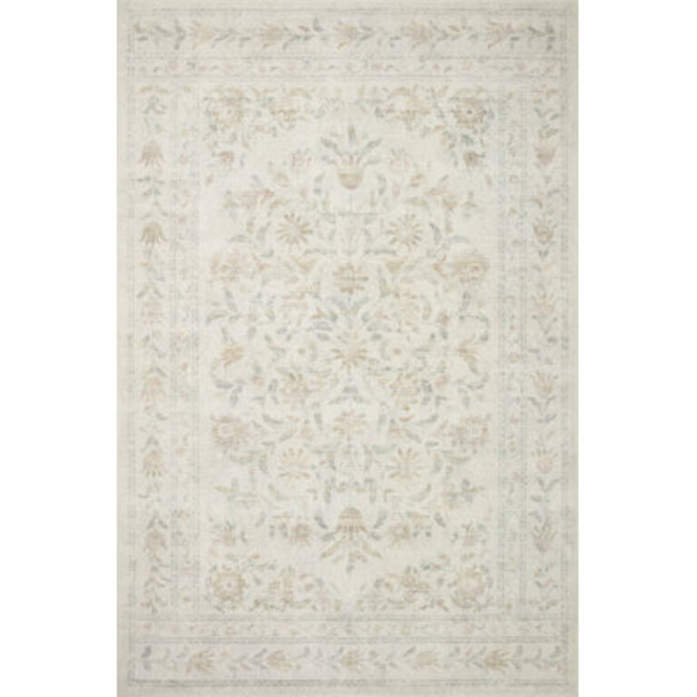 Rifle Paper Co x Loloi Courtyard Yellow  Multi Area Rug feat CloudPile