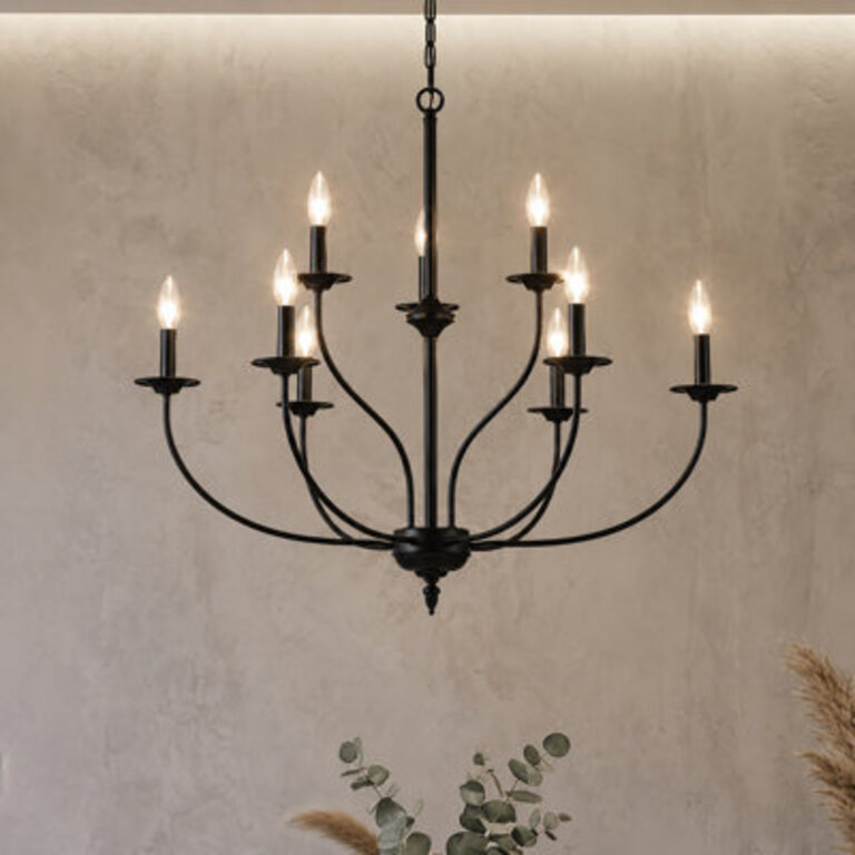 Maroneia 9 - Light 31W Candle Style Classic  Traditional Chandelier
