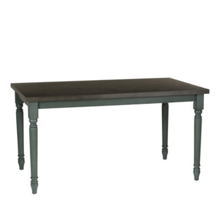 Io 60 Two Tone Solid Wood Farmhouse Dining Table