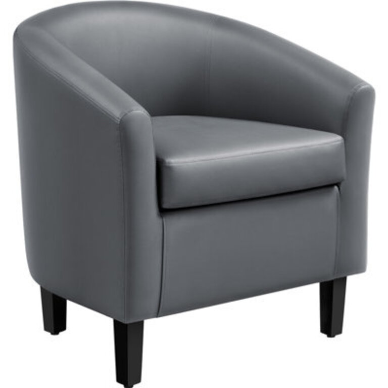 Seldon 28 H Vegan Leather Barrel Chair