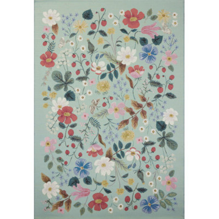 Rifle Paper Co x Loloi Perennial Mint Indoor  Outdoor Area Rug
