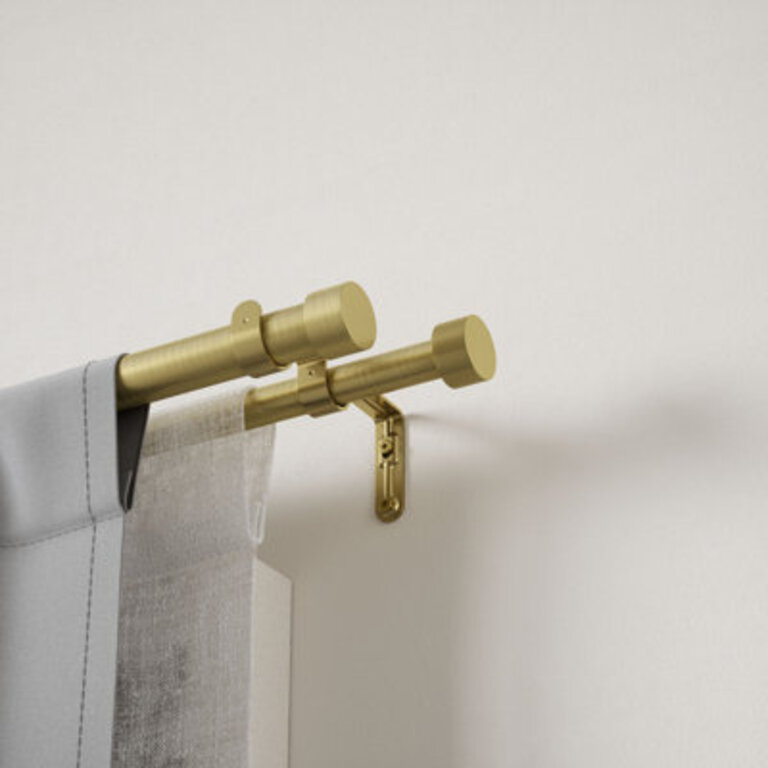 Cappa Drapery Solutions Adjustable 1 Steel Double Curtain Rod Set