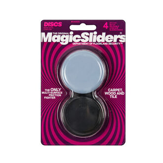 Magic Sliders 238 in Adhesive Polymer Sliding Discs in Gray 4 Pack