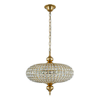 4-light Crystal Globe Chandelier