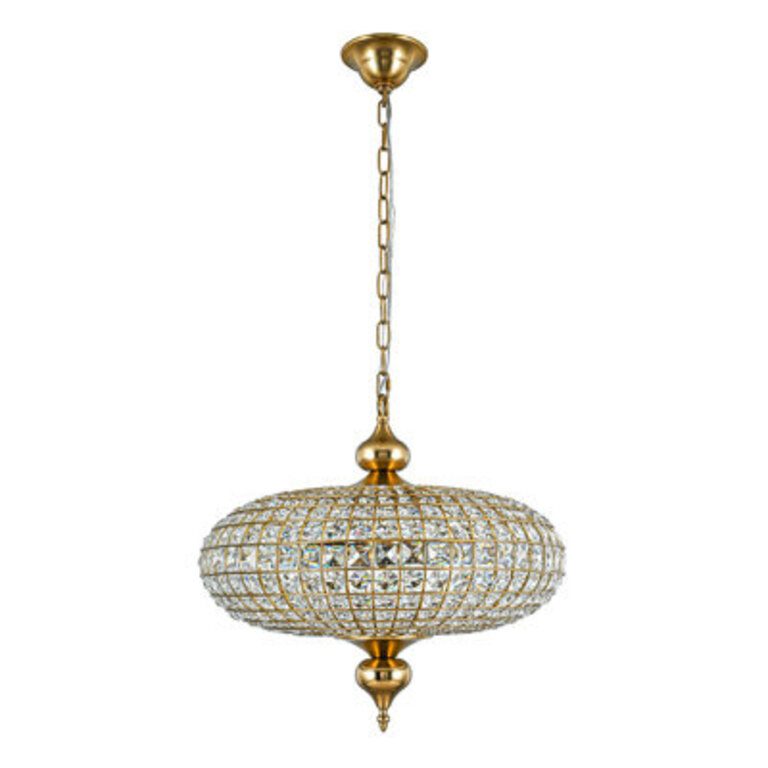 4-light Crystal Globe Chandelier
